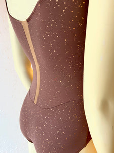 METALLIC SLICE LEOTARD