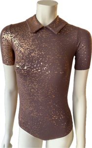 METALLIC BUSINESS SUIT LEOTARD