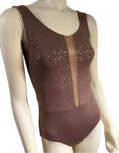 METALLIC SLICE LEOTARD