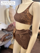 Load image into Gallery viewer, METALLIC BACKSTAGE BRALETTE